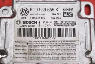 6C0959655K 0285013115 Блок AirBag Skoda Fabia 3 Арт e12496527, вид 2