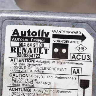 8200354723 Блок AirBag Renault Kangoo 1 Арт e12496489, вид 6