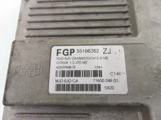 55196352ZJ 7160004903 Блок управления двигателем Opel Corsa C Арт e12485502, вид 4
