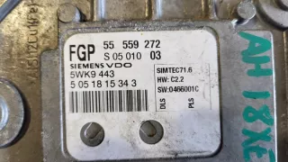 55559272 M1S390002554 55559272a Блок управления двигателем Opel Astra H Арт e12485340, вид 3