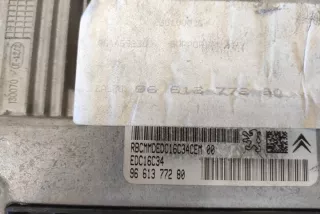9661377280 Блок управления двигателем Citroen C4 1 Арт e12483054, вид 3