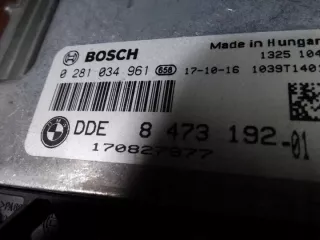 8473192 0281034961 Блок управления двигателем BMW 1 F20/F21 Арт e12481802, вид 2