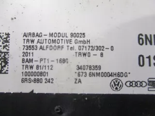 6RS880242 512227476 Подушка безопасности Volkswagen Polo 5 Арт e12473904, вид 2
