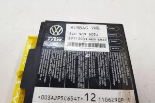 3C0909605J Блок AirBag Volkswagen Passat B6 Арт e12428787, вид 1