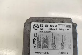 1K0909605C Блок AirBag Volkswagen Golf 5 Арт e12428678, вид 2