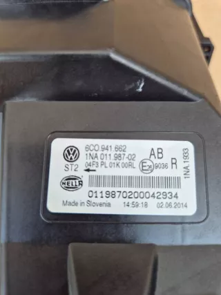 6C0941662 Фара противотуманная правая Volkswagen Polo 5 Арт e12428603, вид 8