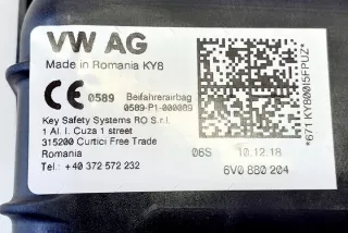 6V0880204 Подушка безопасности Skoda Fabia 3 Арт e12381475, вид 3