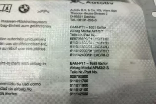 39923039901 Подушка безопасности BMW 5 F10/F11/GT F07 Арт e12376994, вид 2
