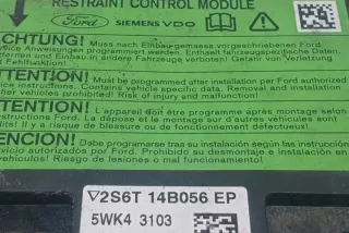 2S6T14B056EP Блок AirBag Ford Fiesta 5 Арт e12363884, вид 3