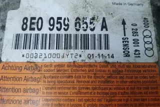 0285001431 Блок AirBag Audi A4 B6 Арт e12362856, вид 2