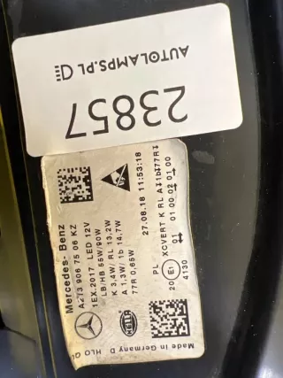 A2139067506 Фара левая Mercedes E W213 Арт e12360907, вид 2