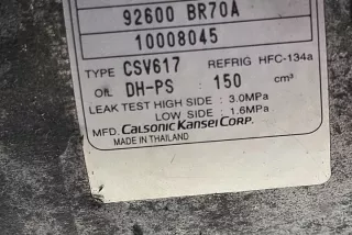 92600BR70A Компрессор кондиционера Nissan Qashqai 1  Арт e12314780, вид 3