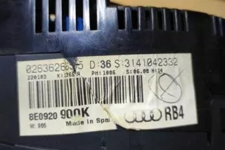 8E0920900K Щиток приборов (приборная панель) Audi A4 B7 Арт e12273286, вид 3