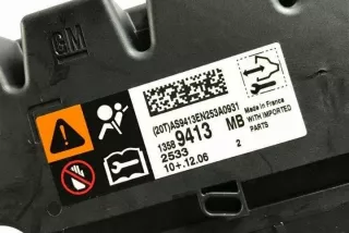 13589413 Блок AirBag Opel Astra J Арт e12272432, вид 2