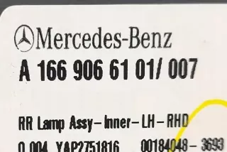 W166 1669065702 Фонарь задний левый Mercedes ML/GLE W166 Арт e12255563, вид 4