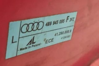 4B9945095F Фонарь задний левый Audi A6 C5 (S6,RS6) Арт e12253886, вид 1