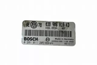 0281011205 Блок управления двигателем Volkswagen Passat B7 Арт e12245578, вид 1