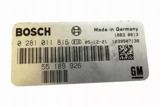 55189926 Блок управления двигателем Opel Astra H Арт e12243568, вид 3