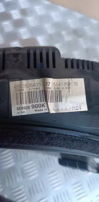 8E0920900K 0263626035 Щиток приборов (приборная панель) Audi A4 B6 Арт e12213709, вид 3