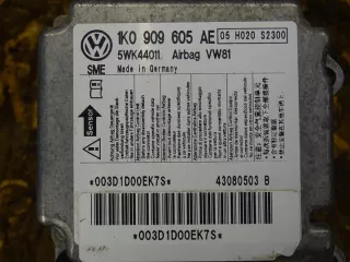 1K0909605AE Блок AirBag Volkswagen Scirocco 3 Арт e12213479, вид 2