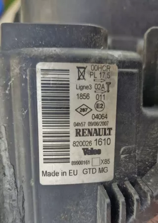 8200261610 Фара левая Renault Clio 3 Арт e12209669, вид 5