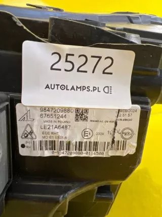 9847209880 Фара правая Opel Zafira C Арт e12209523, вид 2