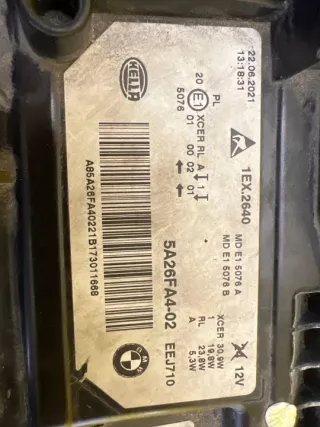 5A26FA4-02 Фара правая BMW 5 G30/G31 Арт e12207974, вид 2