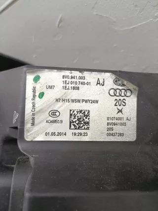 8V0941003AJ Фара левая Audi S3 8V Арт e12207770, вид 8