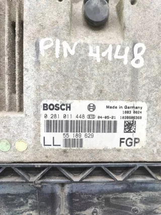 55189629 Блок управления двигателем Opel Vectra C  Арт e12201627, вид 2
