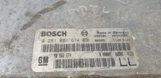 90562574 0281001674 Блок управления двигателем Opel Astra G Арт e12201546, вид 2