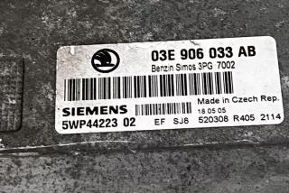 03E906033AB Блок управления двигателем Skoda Fabia 1 Арт e12173659, вид 3