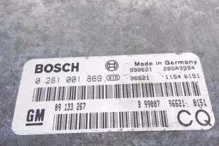F35_ 0281001869 Блок управления двигателем Opel Astra G Арт e12172106, вид 3