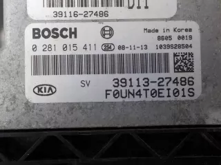 0281015411 39113-27486 Блок управления двигателем Kia Carens 3 Арт e12170593, вид 2