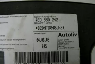 4E0880242 Подушка безопасности Audi A8 D3 (S8) Арт e12146181, вид 4