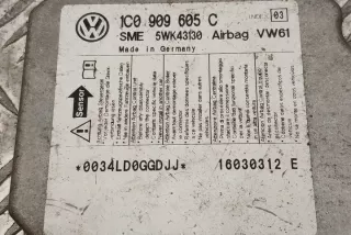 1C0909605C Блок AirBag Volkswagen Passat B5 Арт e12129164, вид 1