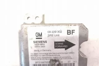 F35_ 09229302 Блок AirBag Opel Astra G Арт e12128478, вид 1