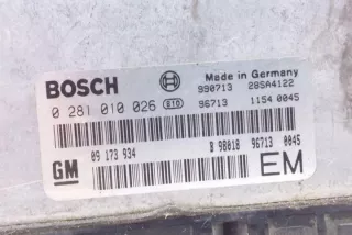 09173934 Блок управления двигателем Opel Frontera B Арт e12093362, вид 2