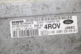 2S6A12A650SG Блок управления двигателем Ford Fiesta 5 Арт e12090990, вид 2