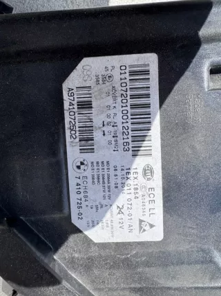 7410725 7410725-02 Фара левая BMW 5 F10/F11/GT F07 Арт e12065409, вид 3