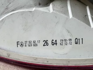 A1698202664 Фонарь задний правый Mercedes A W169 Арт e12063485, вид 3