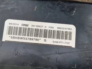 9802247980 09-2019 Подушка безопасности Citroen C3 2 Арт e12047461, вид 3