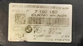 7182150 Фара правая BMW 7 F01/F02 Арт e12039897, вид 5