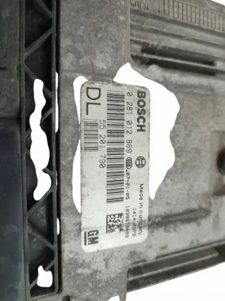 55201790 0281012869 Блок управления двигателем Opel Vectra C  Арт e12030195, вид 4