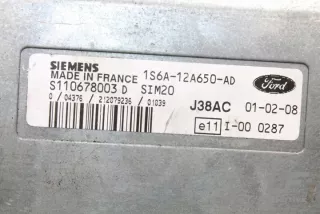 1S6A12A650AD Блок управления двигателем Ford Fiesta 4 Арт e12028116, вид 1