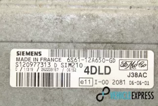 6S6112A650GD Блок управления двигателем Ford Fiesta 5 Арт e12027978, вид 2