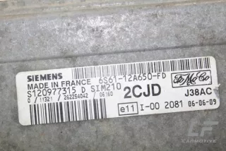 6S6112A650FC Блок управления двигателем Ford Fiesta 5 Арт e12027891, вид 1