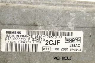 6S6112A650FF Блок управления двигателем Ford Fiesta 5 Арт e12027764, вид 2