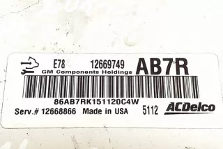 12669749 Блок управления двигателем Opel Adam Арт e11980262, вид 1