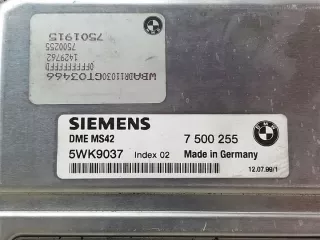 7500255 5WK9037 Блок управления двигателем BMW 5 E39 Арт e11978097, вид 3