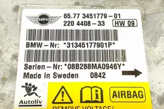 220440833 Блок AirBag MINI Cooper R56 Арт e11960548, вид 1